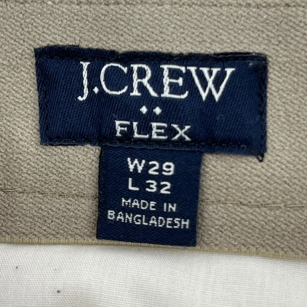J. Crew. Flex Slim Pants, Mens, 29x32, Blue/Taupe, 2 Pack Bundle